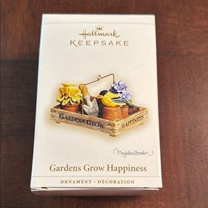 Hallmark 2006 Gardens Grow Happiness Spring Ornament Marjolein Bastin New